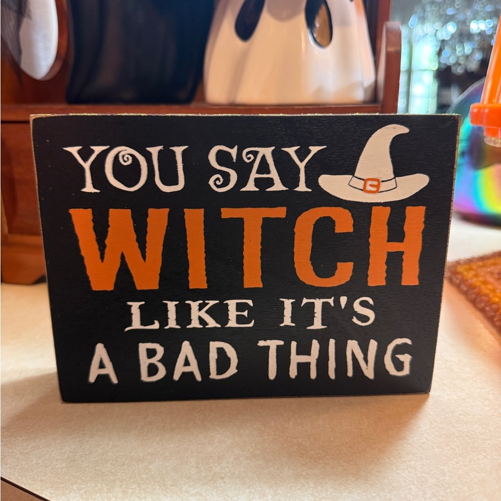 Halloween Witch Sign